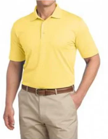 تیشرت جودون یقه دار مردانه زرد